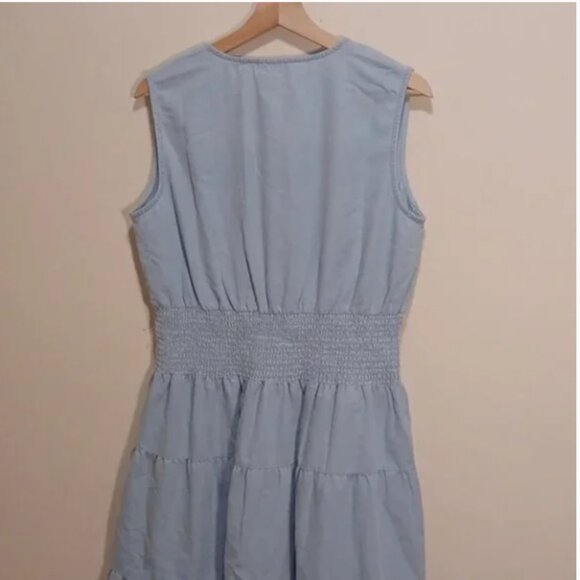 J.Lee blue embroidery A-Line Maxi Dress - Picture 6 of 8